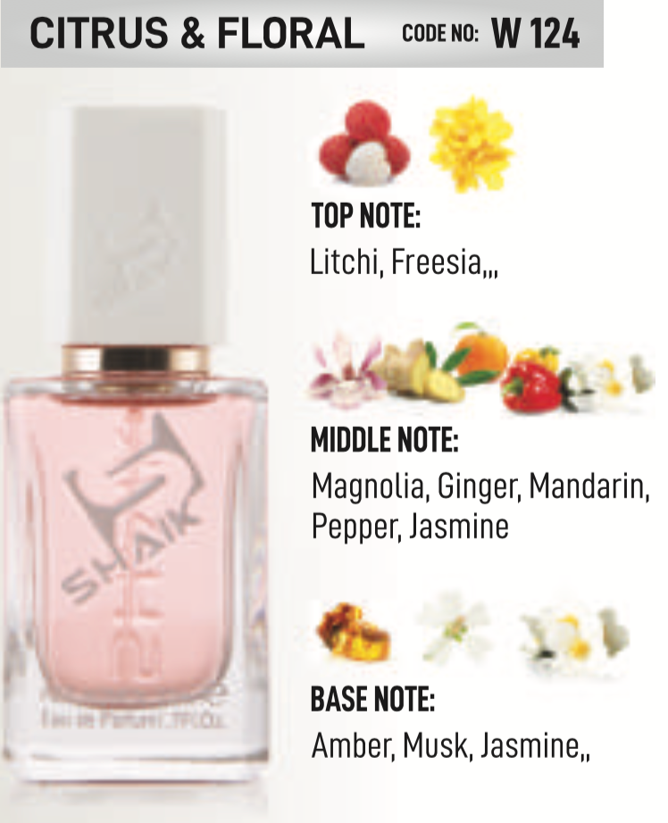 Shaik - 124 - Litchi, Magnolia, Amber - Shaik Perfume