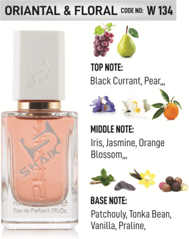 Shaik 134 -PRALINE , JOHANNISBEERE , PATCHOULI - Shaik Perfume