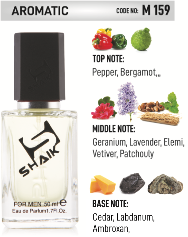 Shaik - 159 - Pepper, Geranium, Cedar - Shaik Perfume