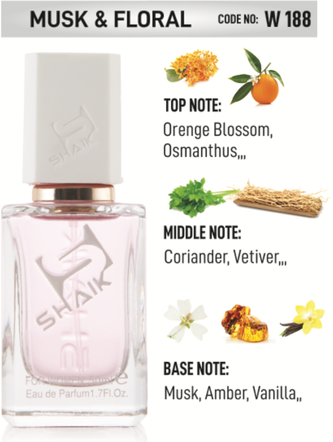 Shaik - 188 - Orange Blossom, Coriander, Musk - Shaik Perfume