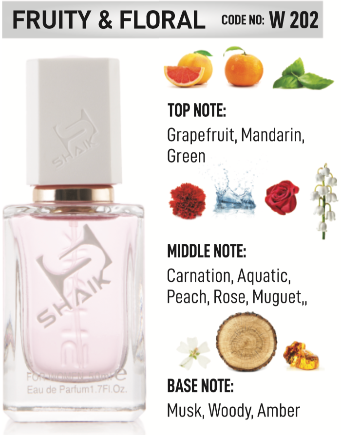 Shaik - 202 - Grapefruit, Carnation, Musk - Shaik Perfume