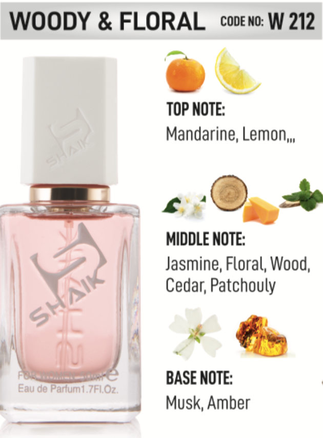 Shaik - 212 - Mandarine, Jasmine, Musk - Shaik Perfume