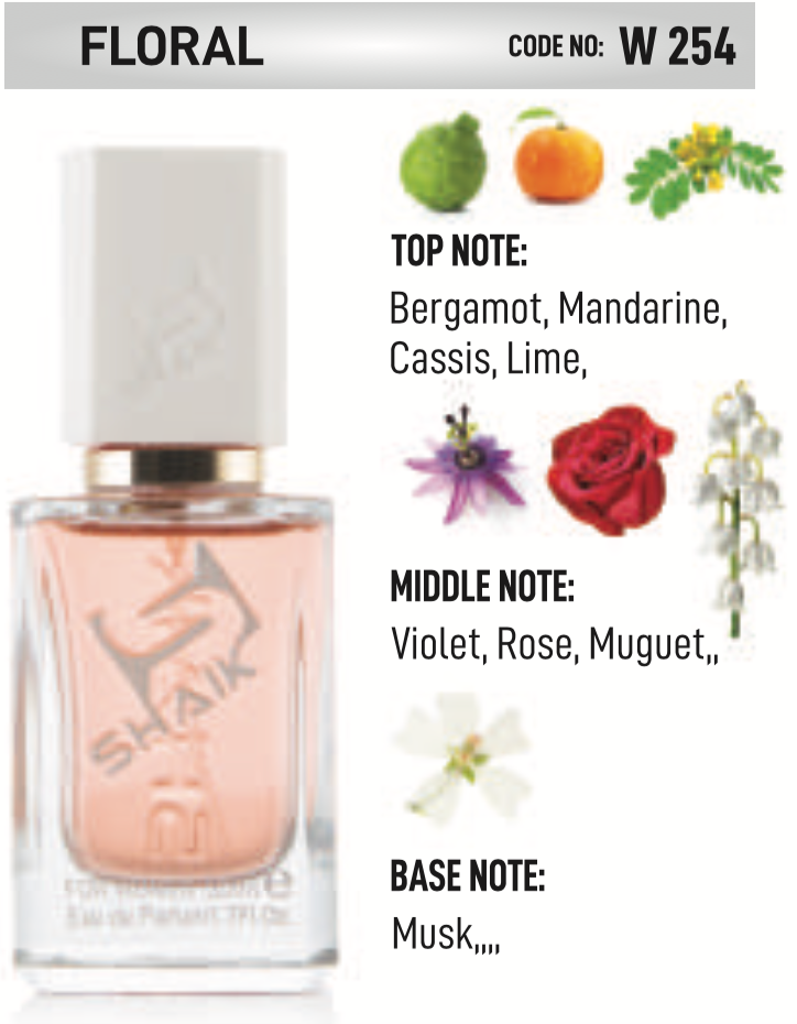 Shaik - 254 - Bergamot-Violet - Musk - Shaik Perfume