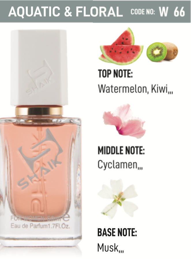 Shaik - 66 - Musk, Cyclamen, Kiwi - Shaik Perfume
