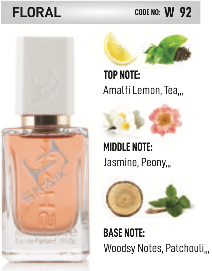 Shaik - 92 - Tea, Jasmine, Patchouli - Shaik Perfume