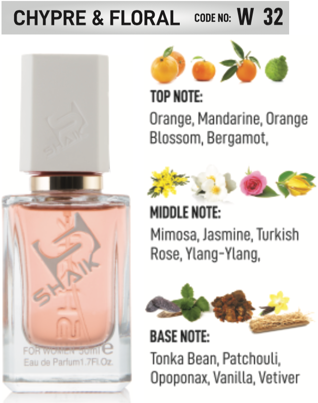 Shaik - 32 - Orange- Jasmine -Patchouli - Shaik Perfume